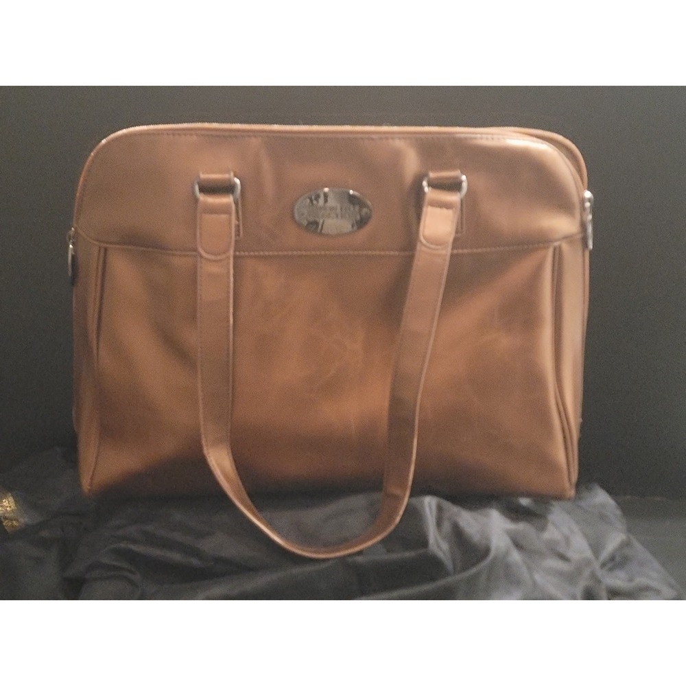 Kenneth Cole Reaction Bronze Brown Laptop Bag Work Tote Professional Briefcase